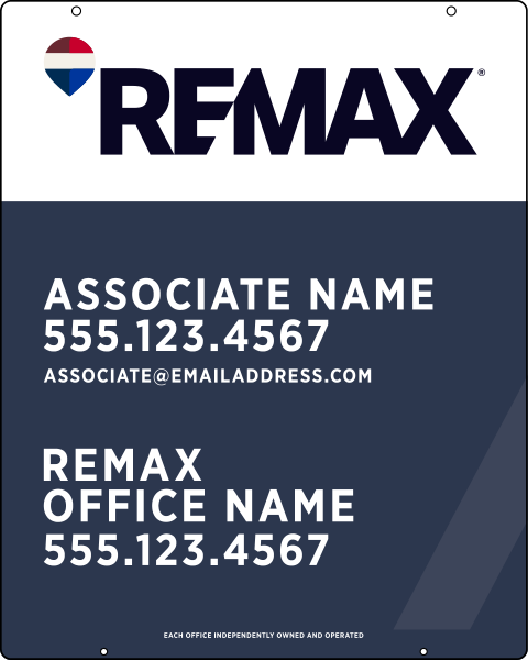 Hanging Associate Name Sign Panel, 30h x 24w, 3mm Aluminum Composite